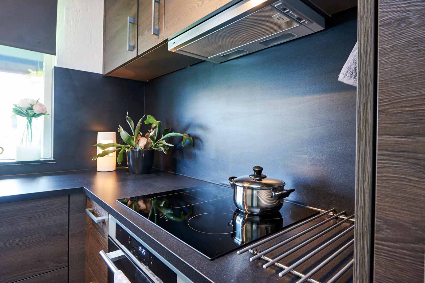 Houten Keuken Noord Beveland, inductiekookplaat