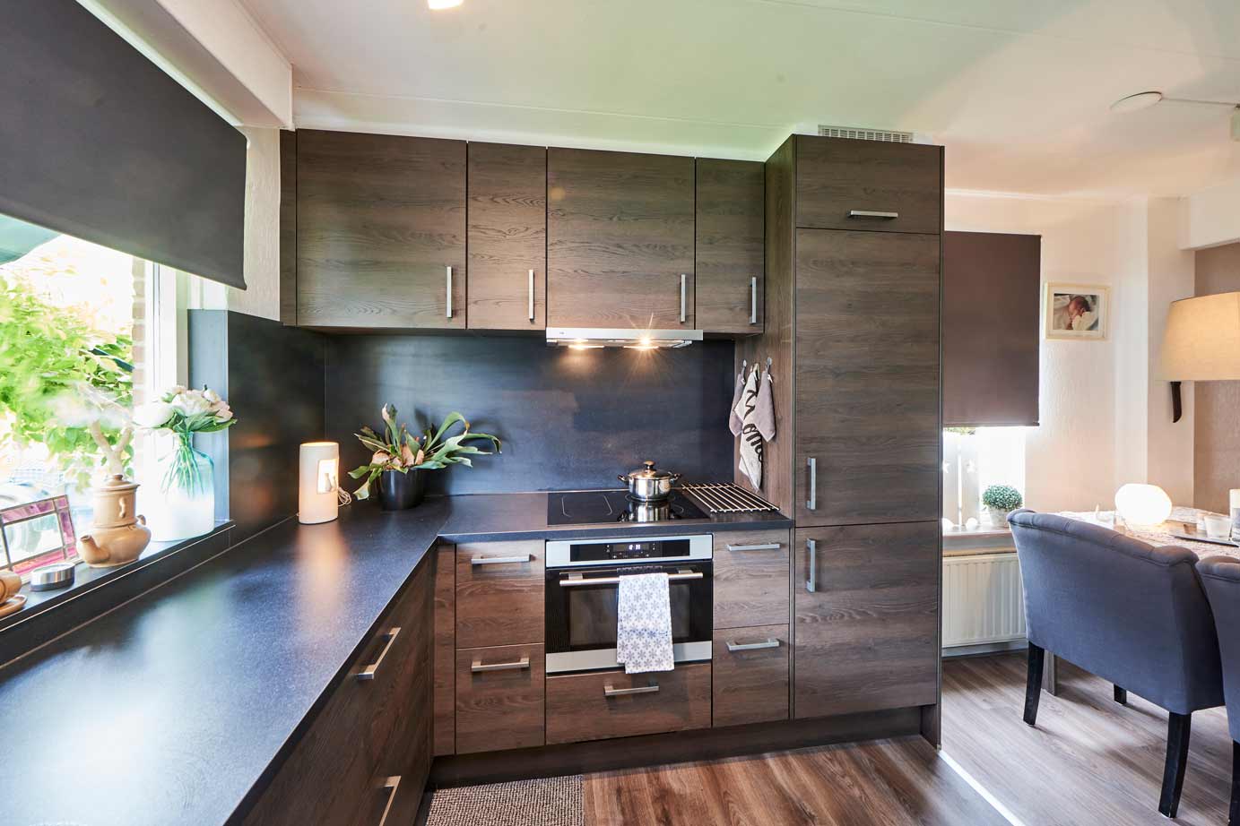 Houten Keuken Noord Beveland, veel opbergruimte