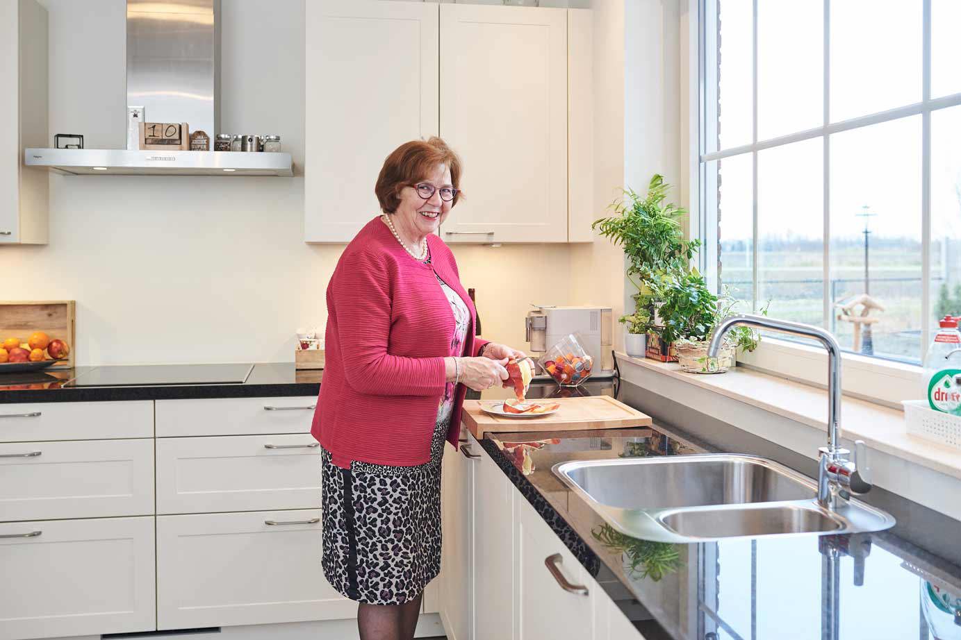 Tijdloze hoekkeuken, klant