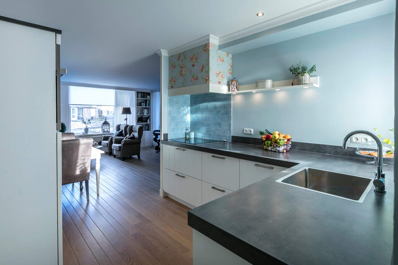 Landelijke keuken, hoekopstelling