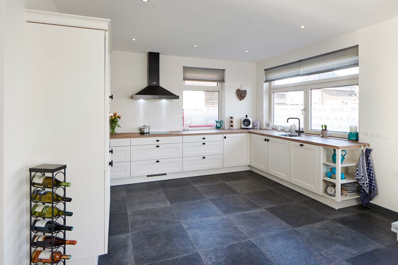 Landelijke keuken in hoekopstelling