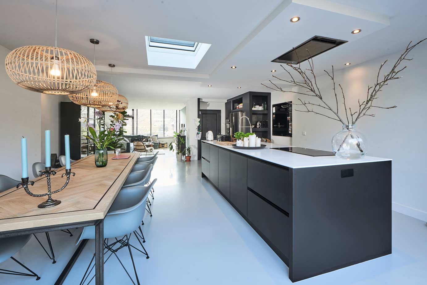 Zwart witte keuken Amstelveen