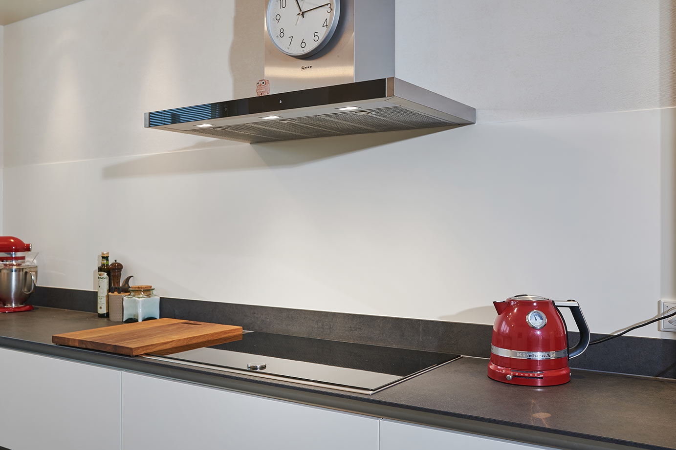 Moderne hoekkeuken Heerhugowaard, kookgedeelte