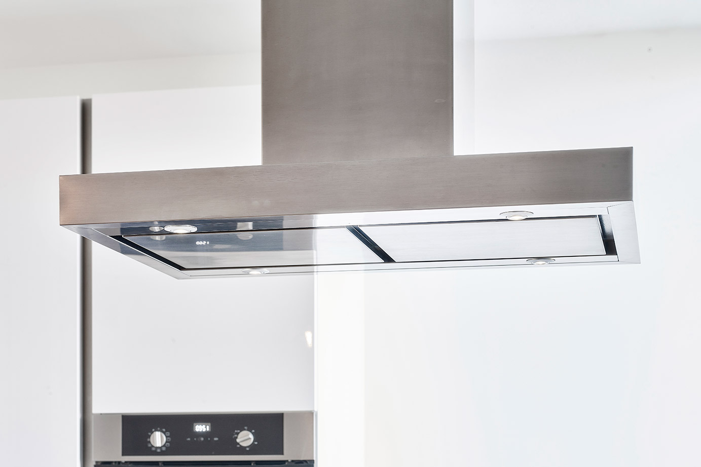 Hoogglans keuken Haarlem, afzuigkap