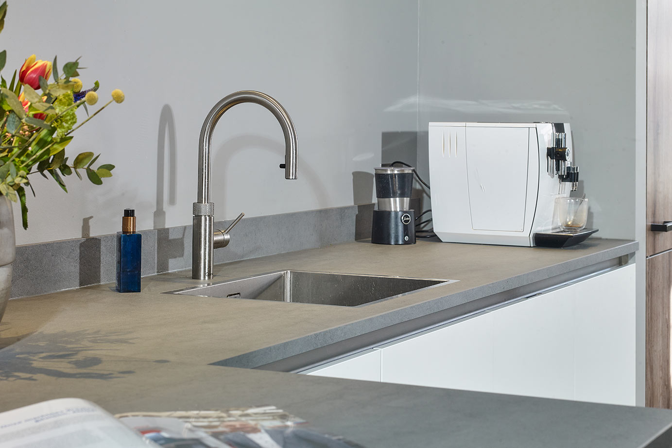 Industriële keuken Katwijk, Quooker en spoelbak