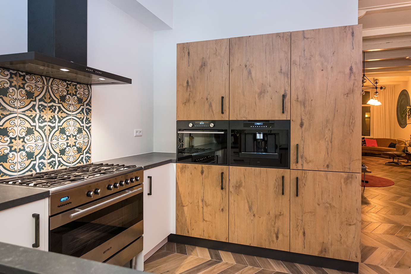 Landelijke keuken Goeree-Overflakkee, kastenwand