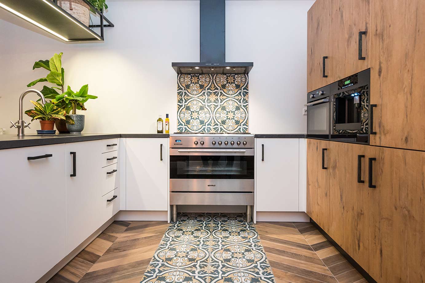 Landelijke keuken Goeree-Overflakkee, gasfornuis