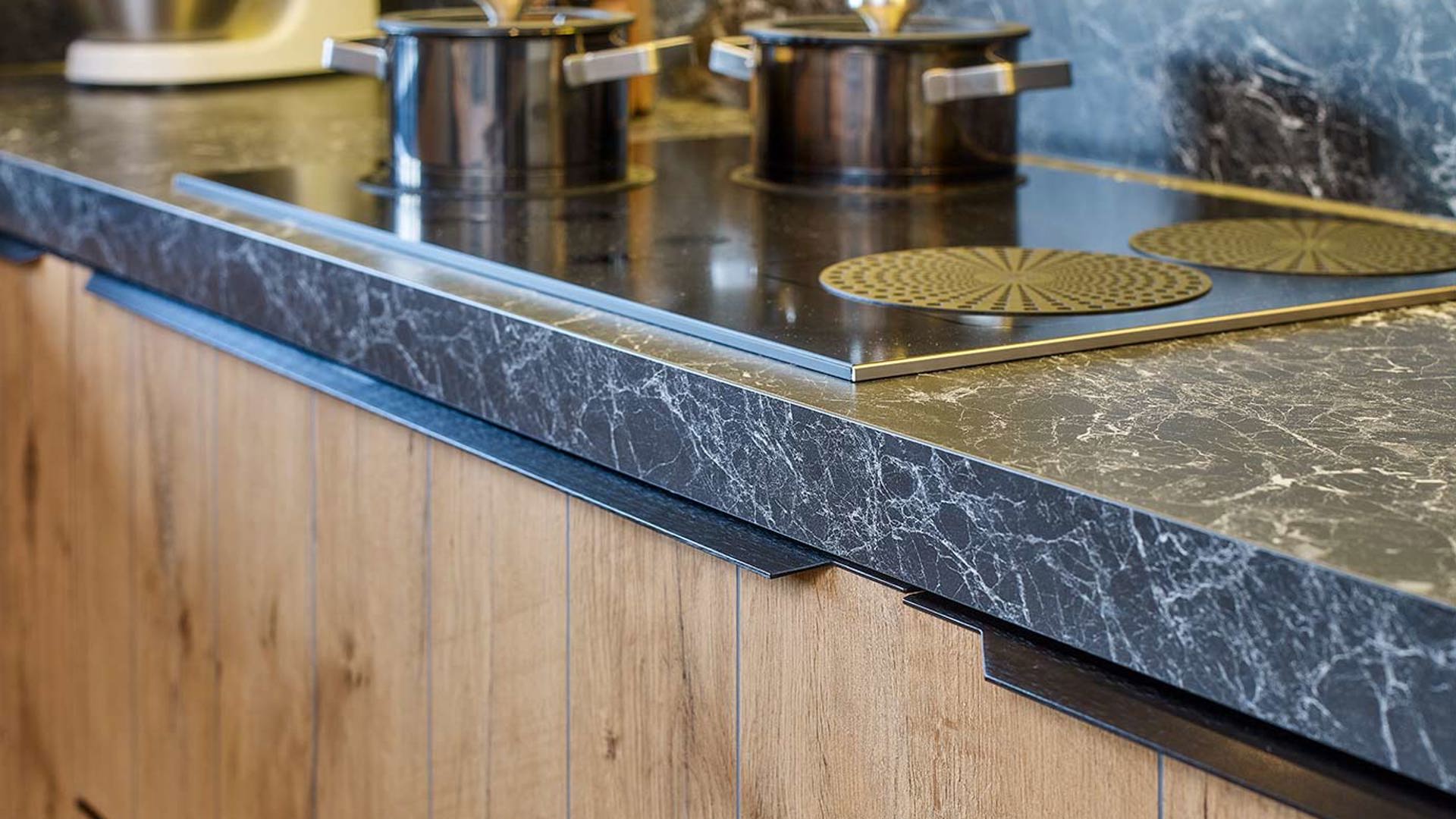 Houten hoekkeuken Bergen op Zoom, werkblad