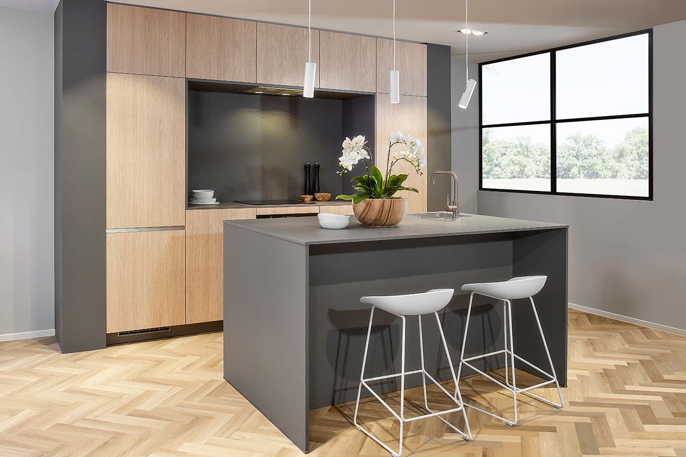 Scandinavische-keuken-met-eiland