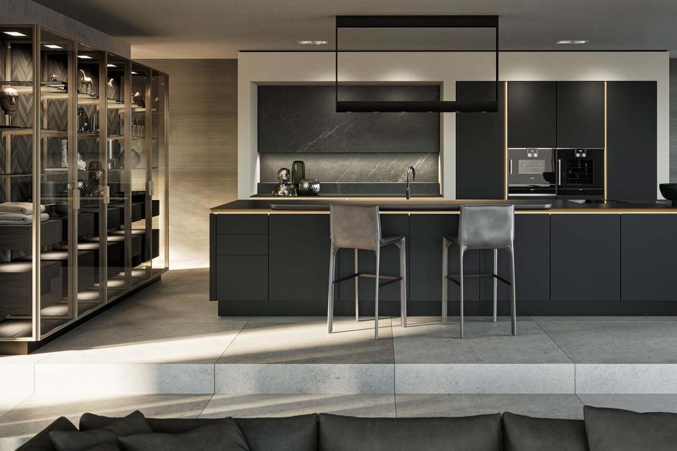 SieMatic-Pure-SLX-zwart-eiland-keuken