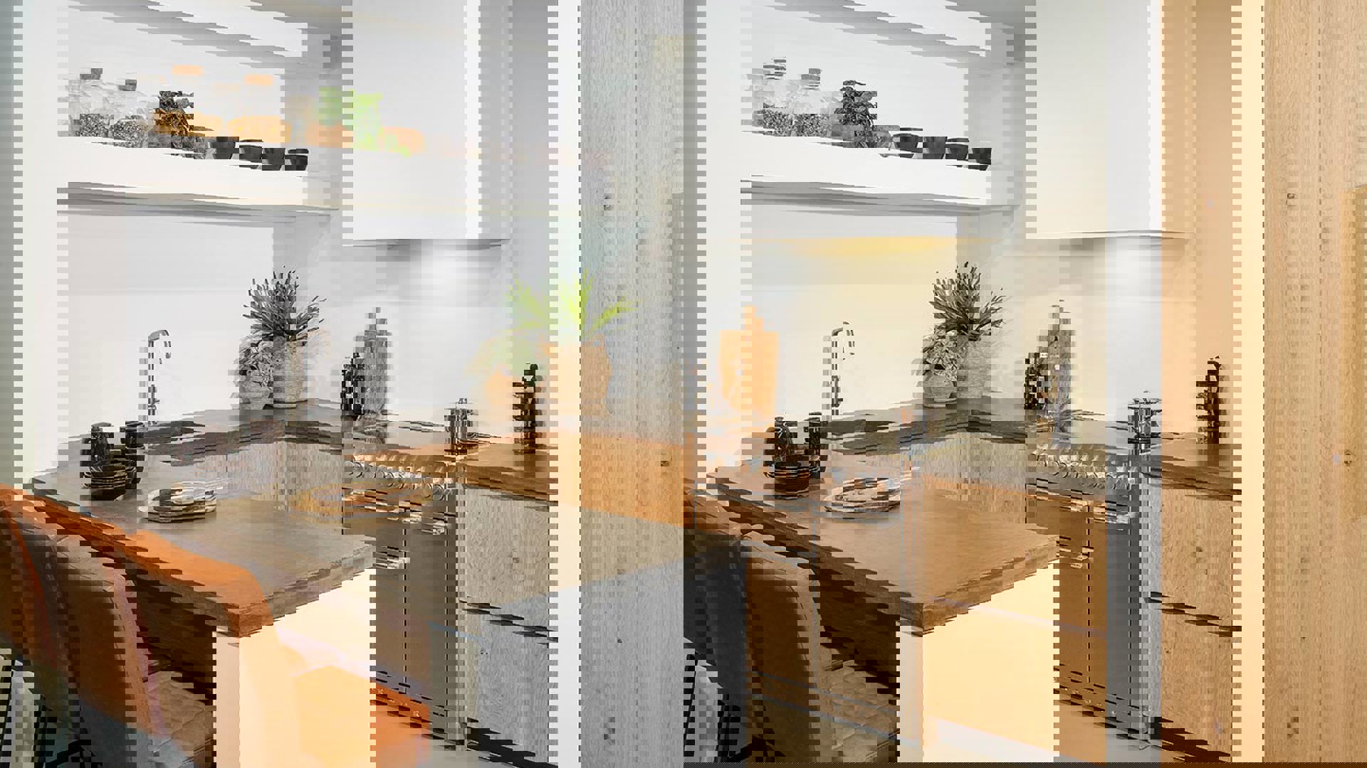 Greeploze houten keuken