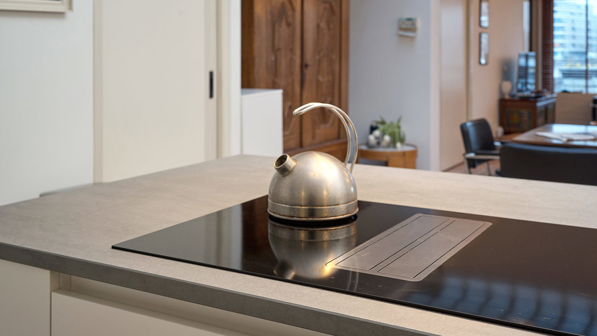 SieMatic keuken Amsterdam, kookplaat met afzuiging