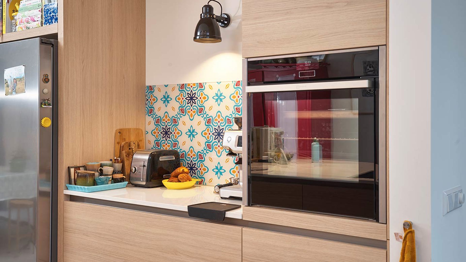 Houten keuken met eiland, Bergen Noord-Holland, koffiecorner