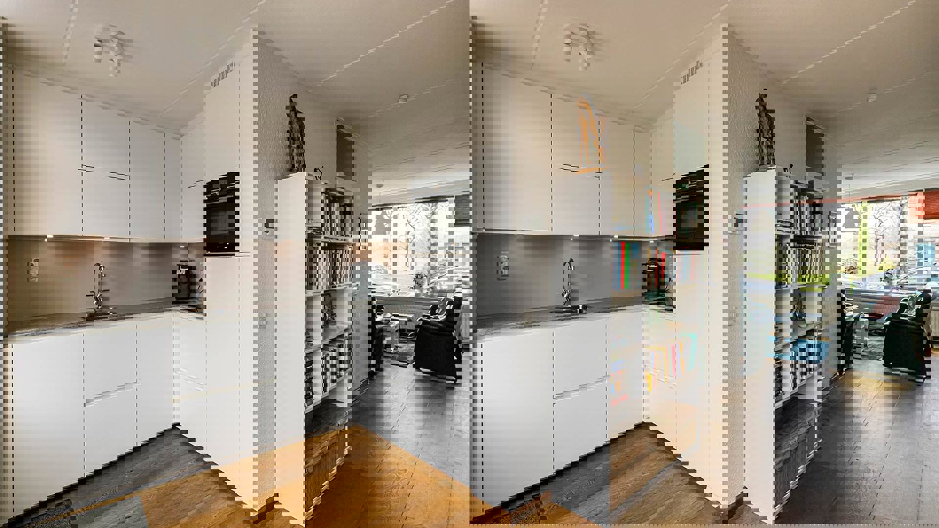 Witte hoekkeuken Zwolle, greeploos