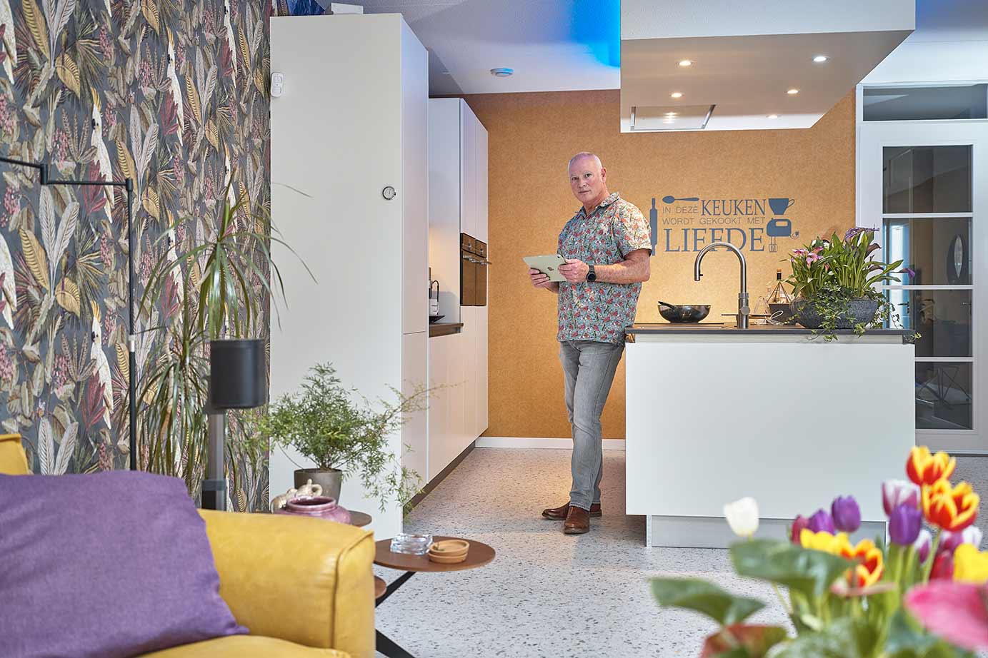 Moderne witte keuken Rotterdam