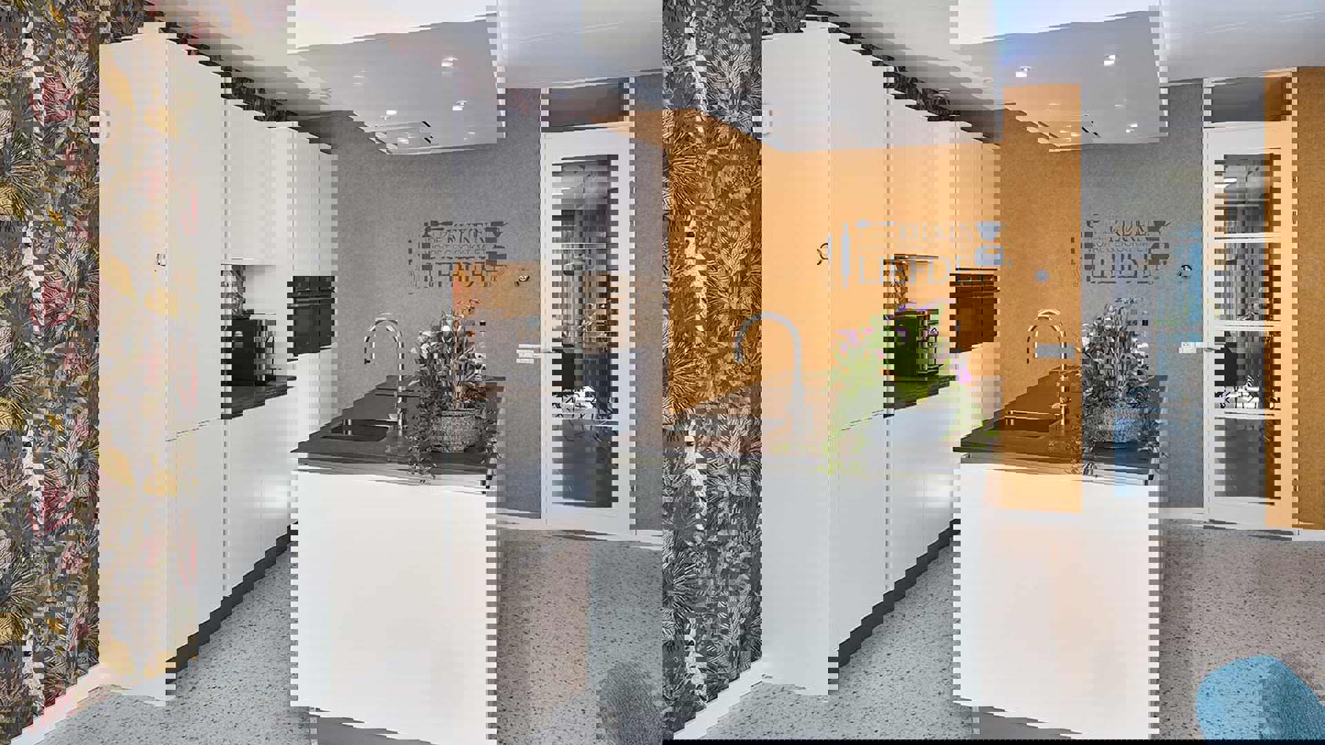 Moderne witte keuken met eiland Rotterdam