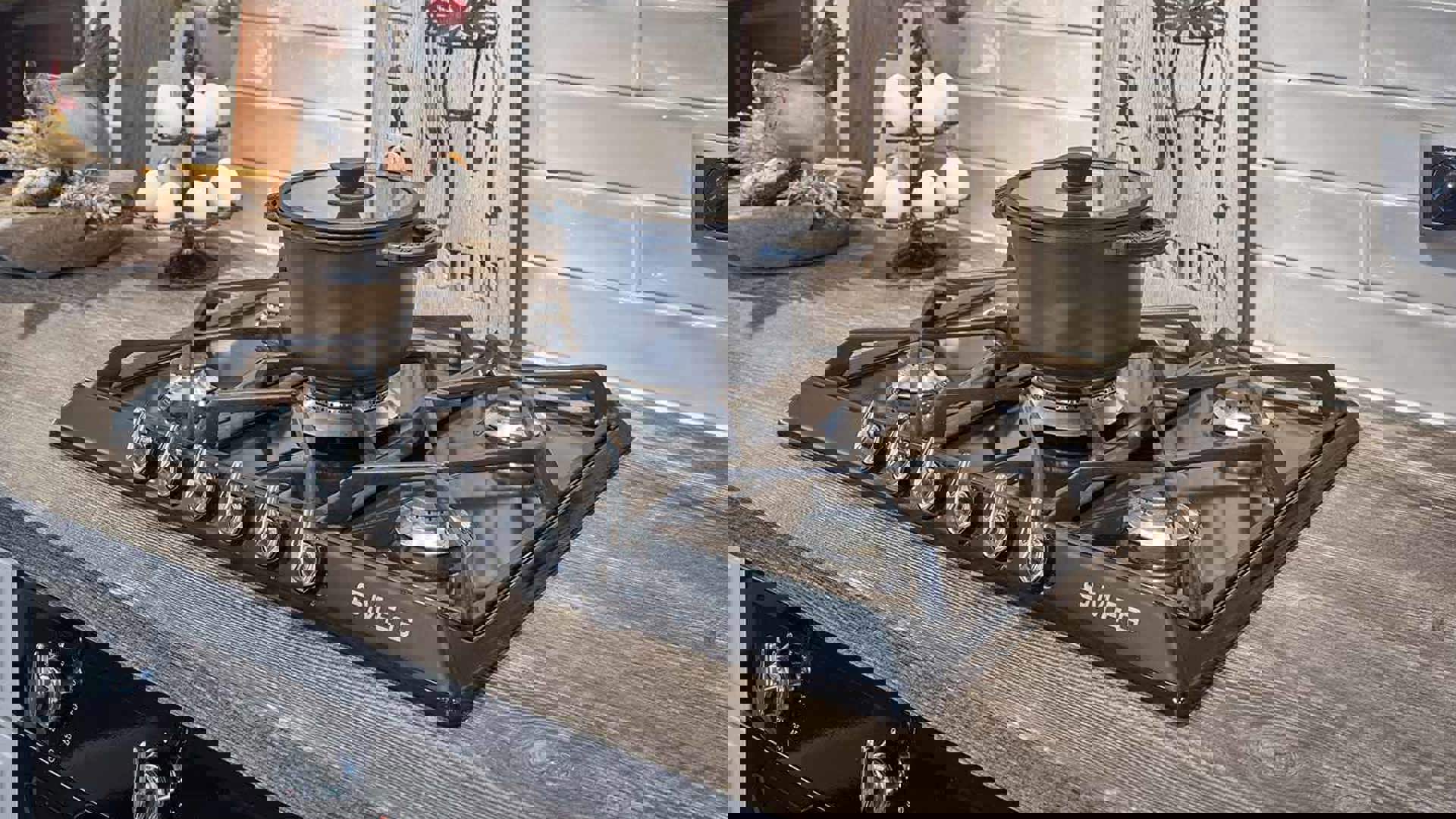 Rechte landelijke keuken Amstelveen, SMEG gasfornuis