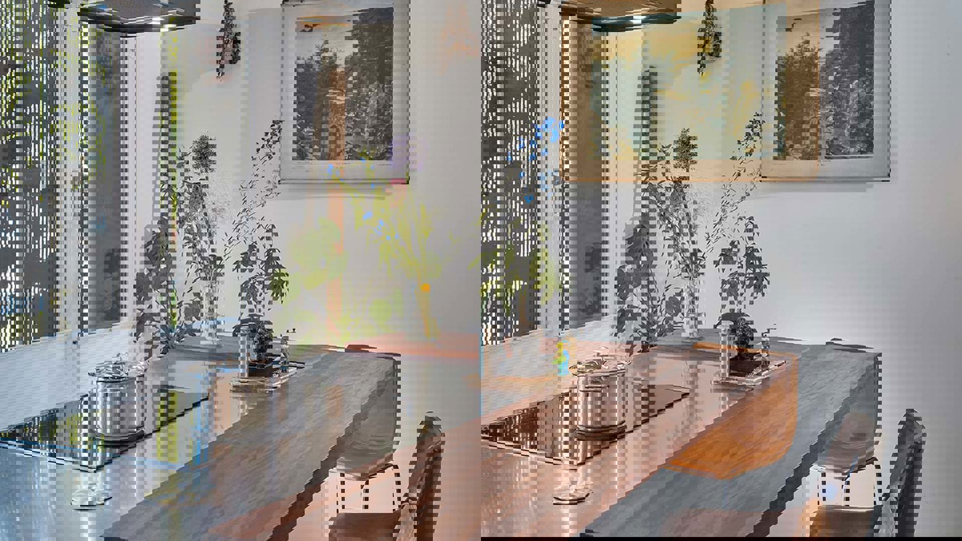 Moderne witte keuken Utrecht, zithoek