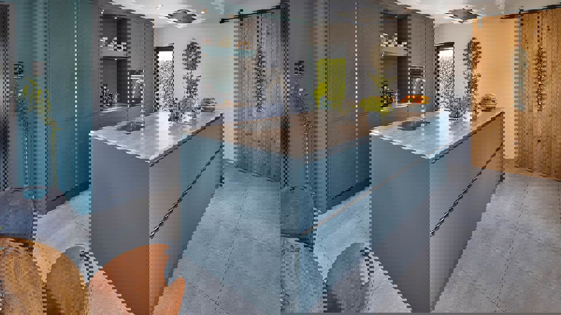 Moderne groene keuken Ermelo