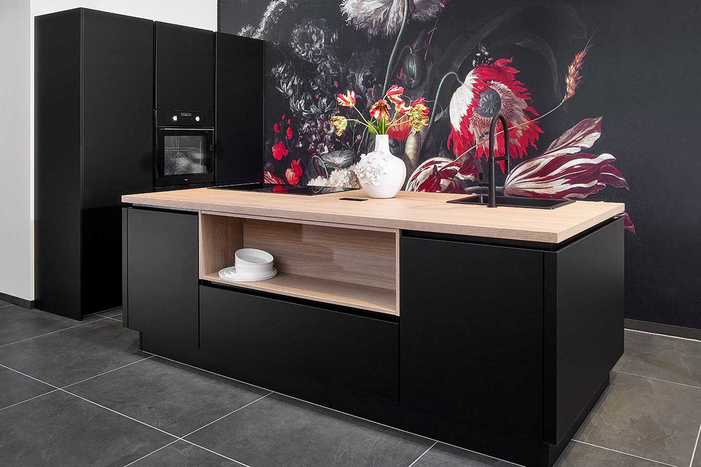 Mat zwarte keuken goedkoop