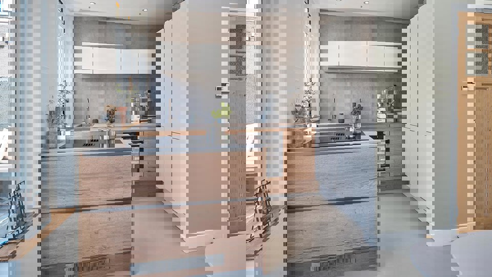 Keuken renovatie houten keuken