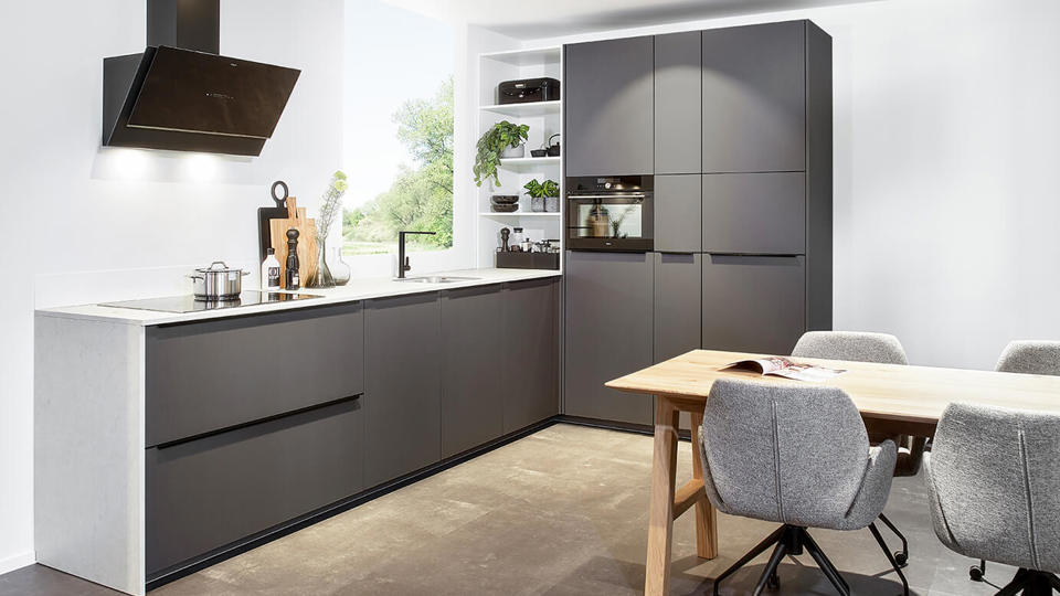 Moderne duurzame hoekkeuken