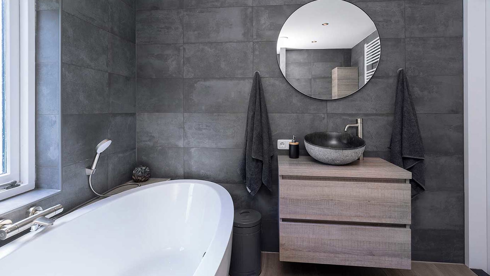 7 Moderne Grijze Betonlook Badkamer Unieke Waskom