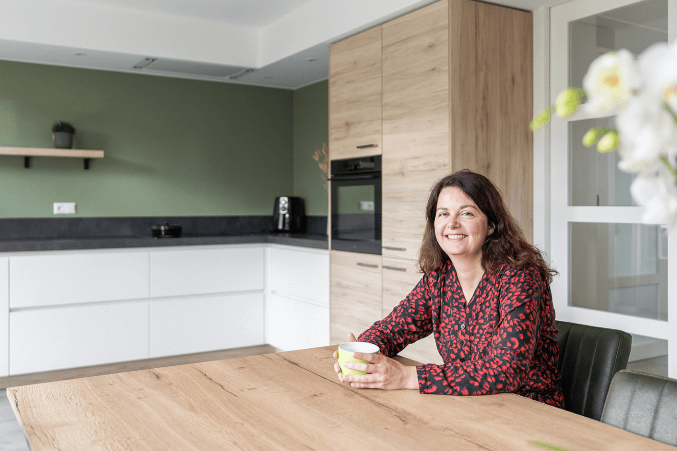 Witte Keuken Met Hout