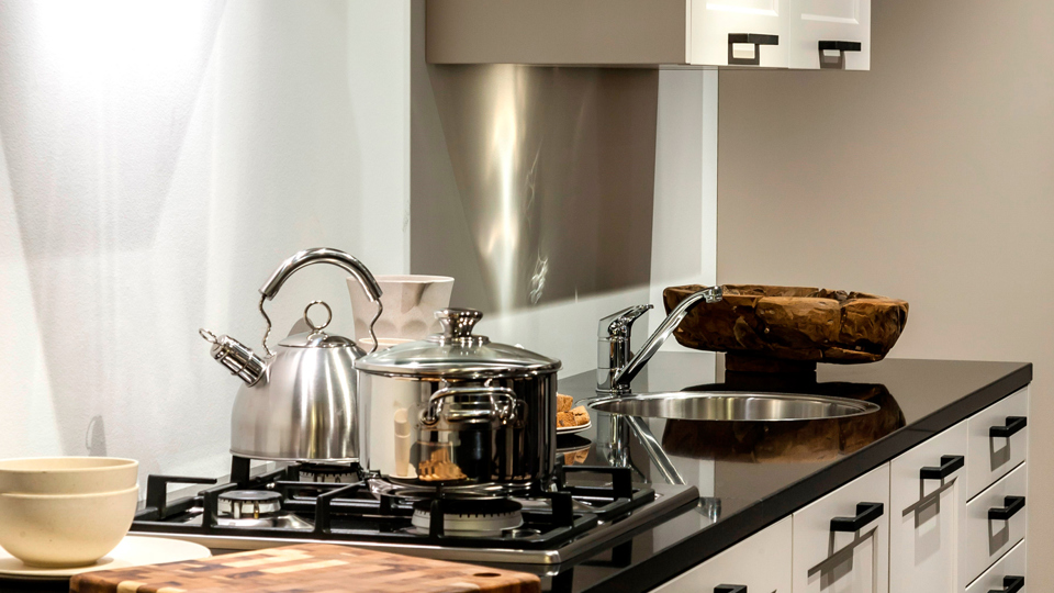 Rechte keuken met Neff gaskookplaat