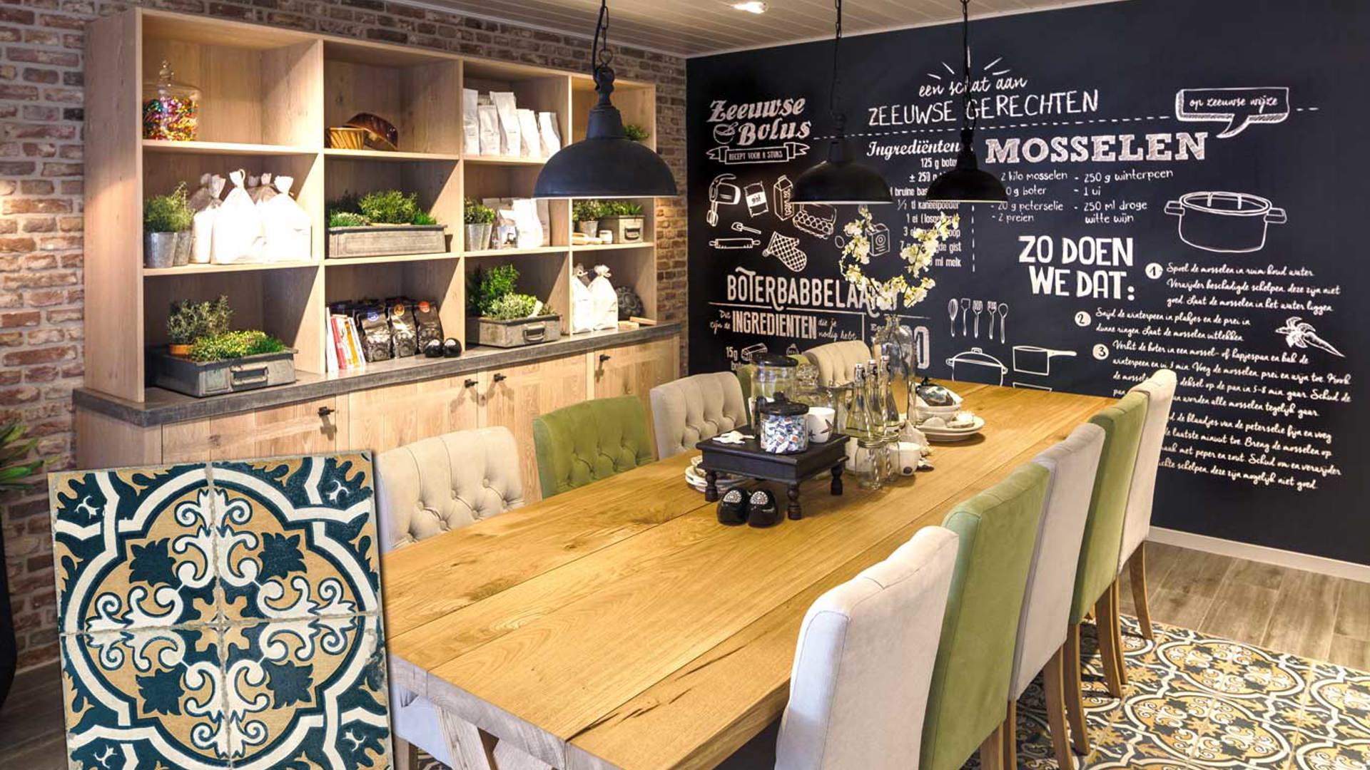 Vintage Keramische Portugese tegels