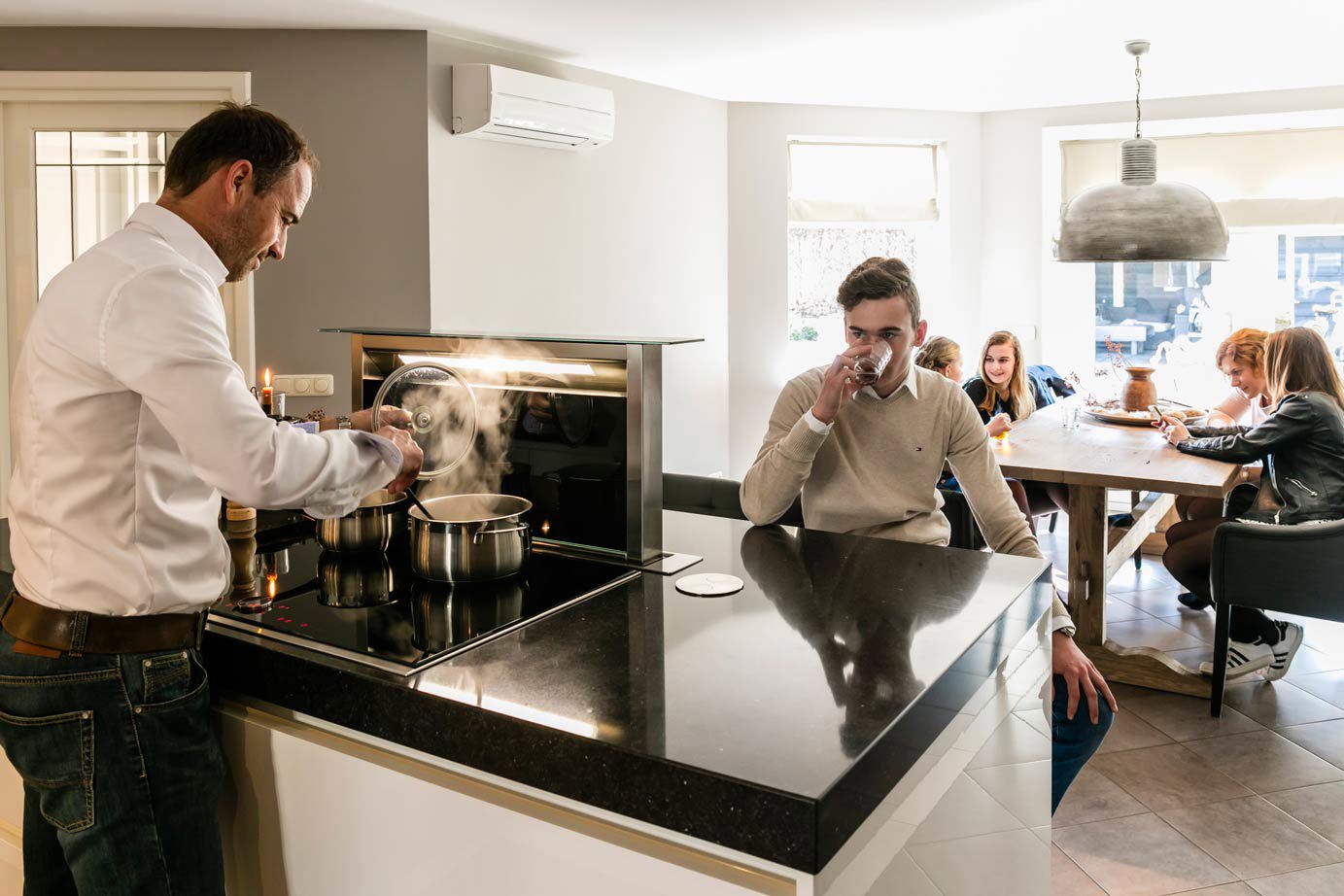 Keukeneiland Rijssen ,Miele downdraft