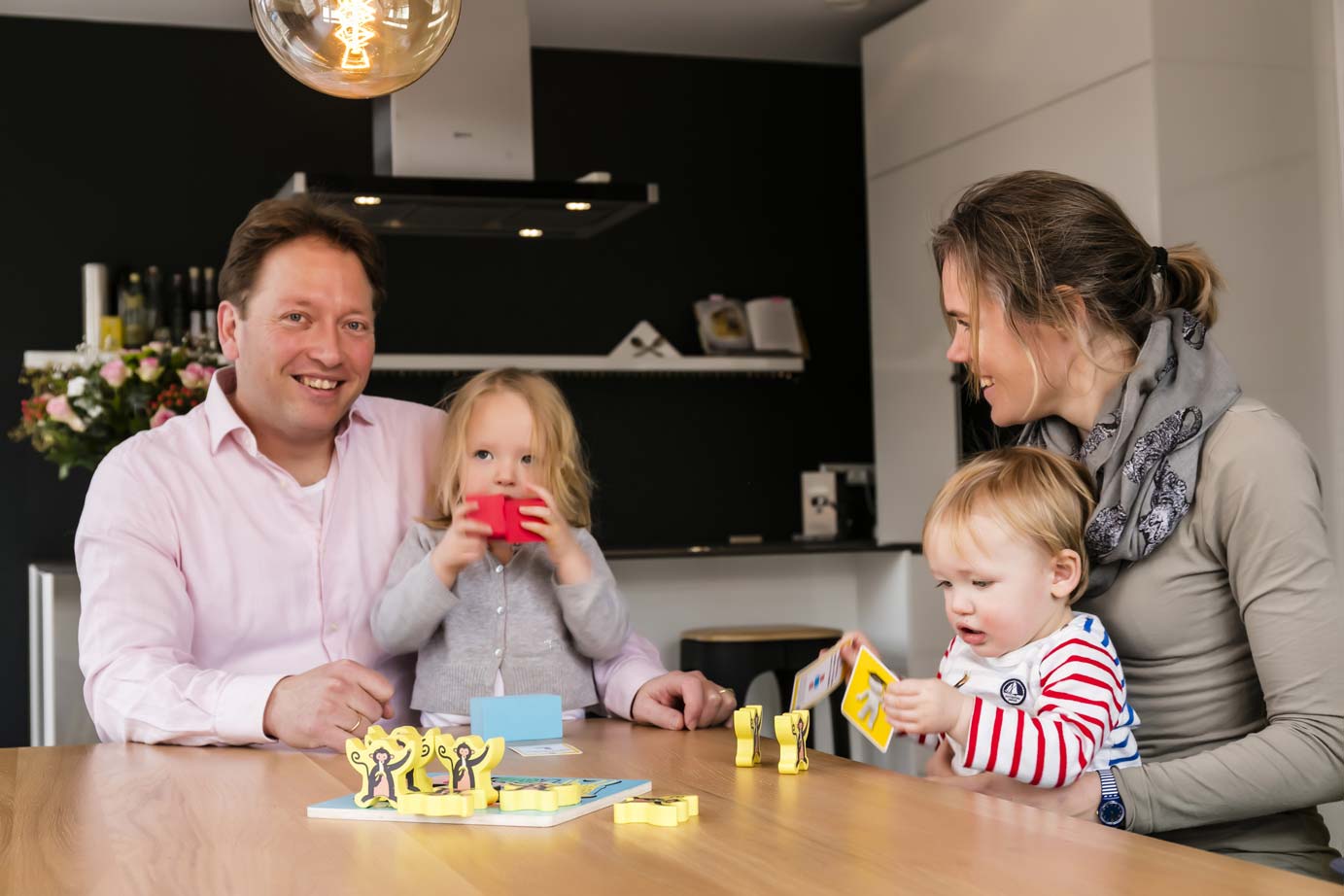Keuken met kookeiland Bloemendaal, gezin