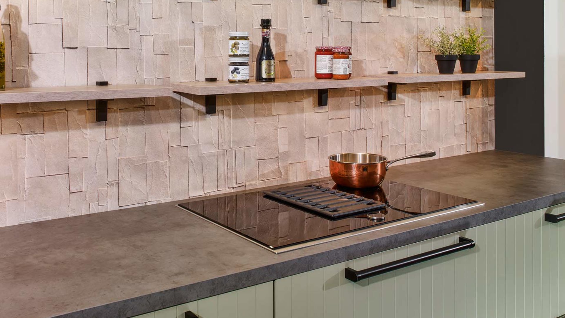  Industriële Eilandkeuken met inductiekookplaat