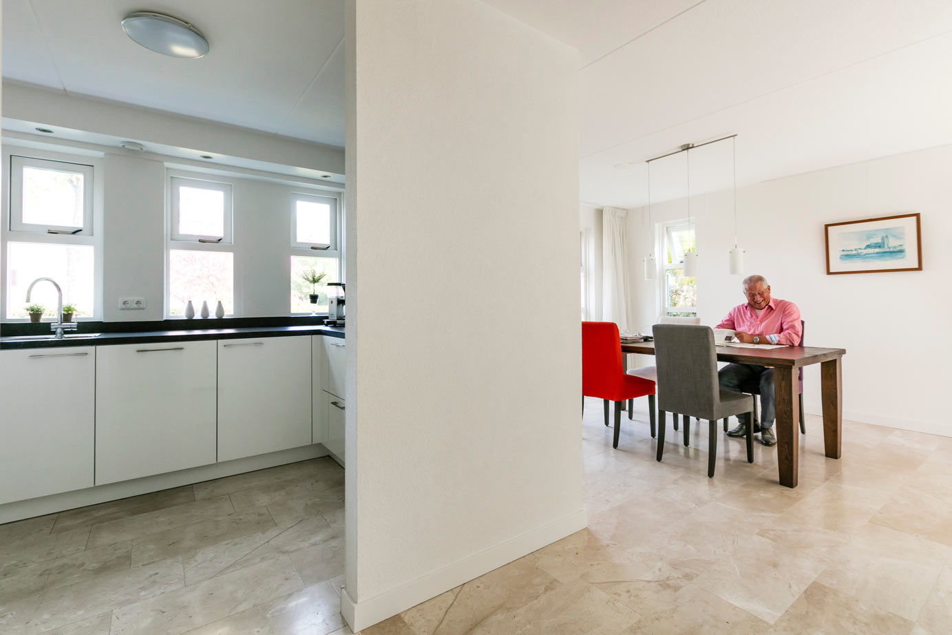 Tijdloze hoekkeuken Dronten, klant