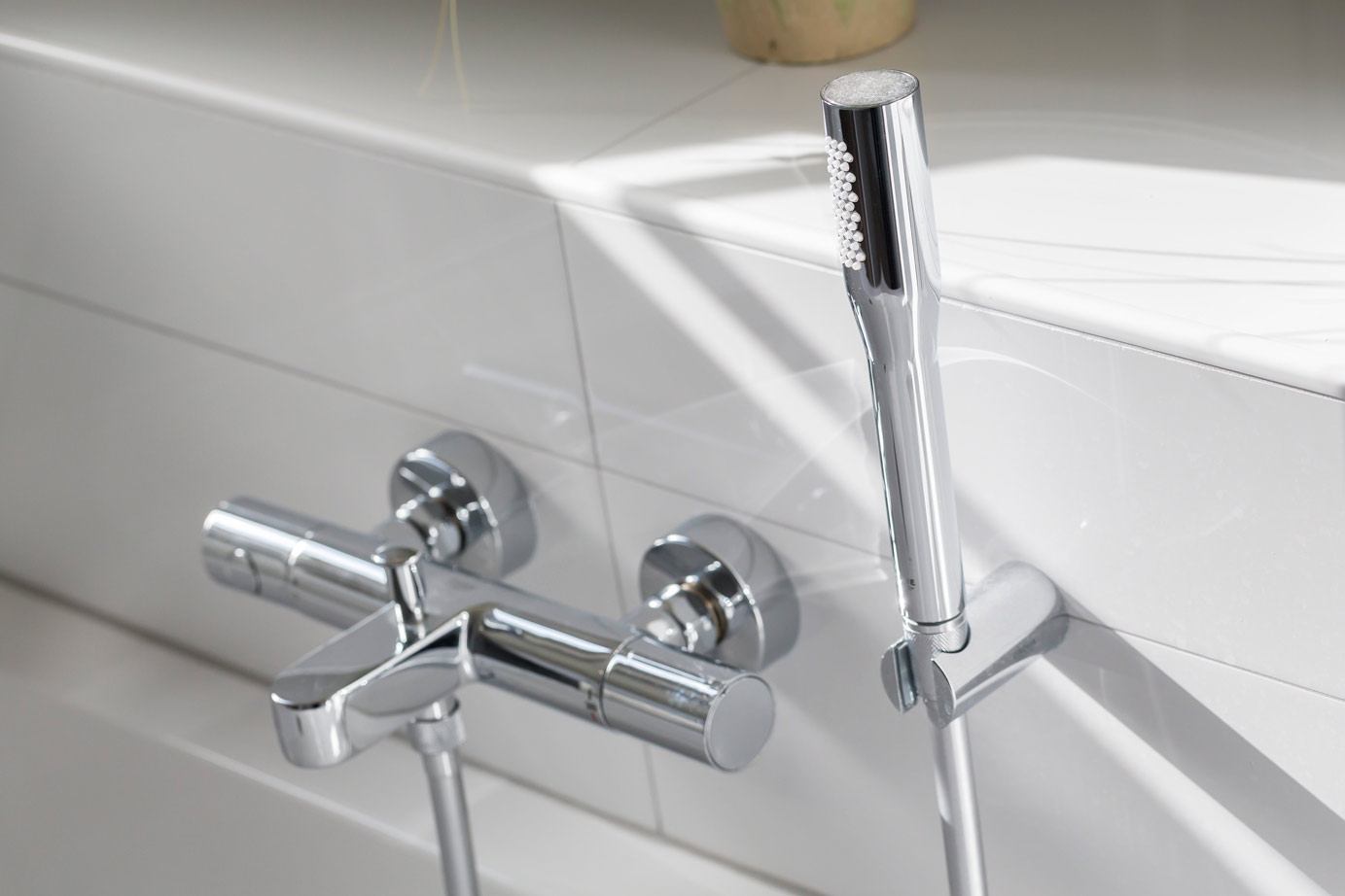 Badkamer Lelystad, staaf douchekop