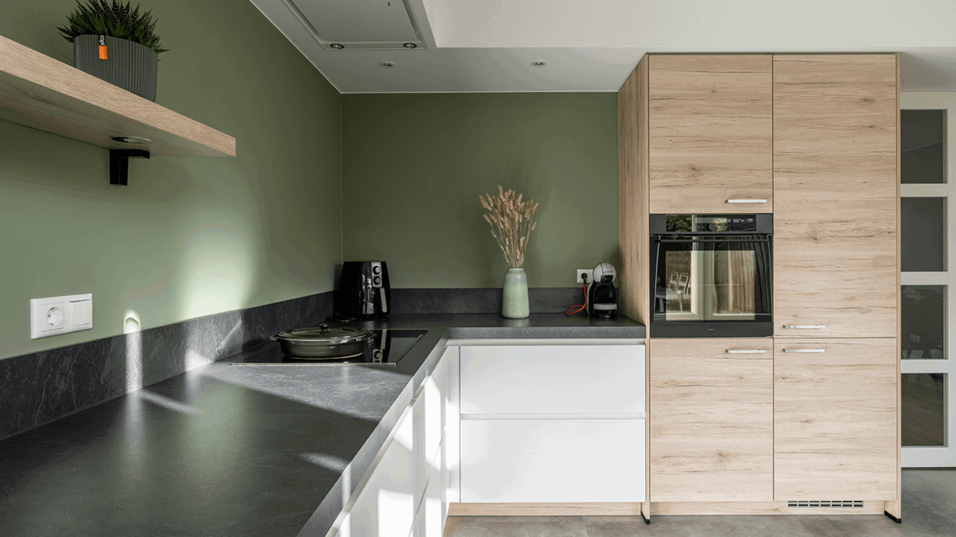 Witte Keuken Met Hout