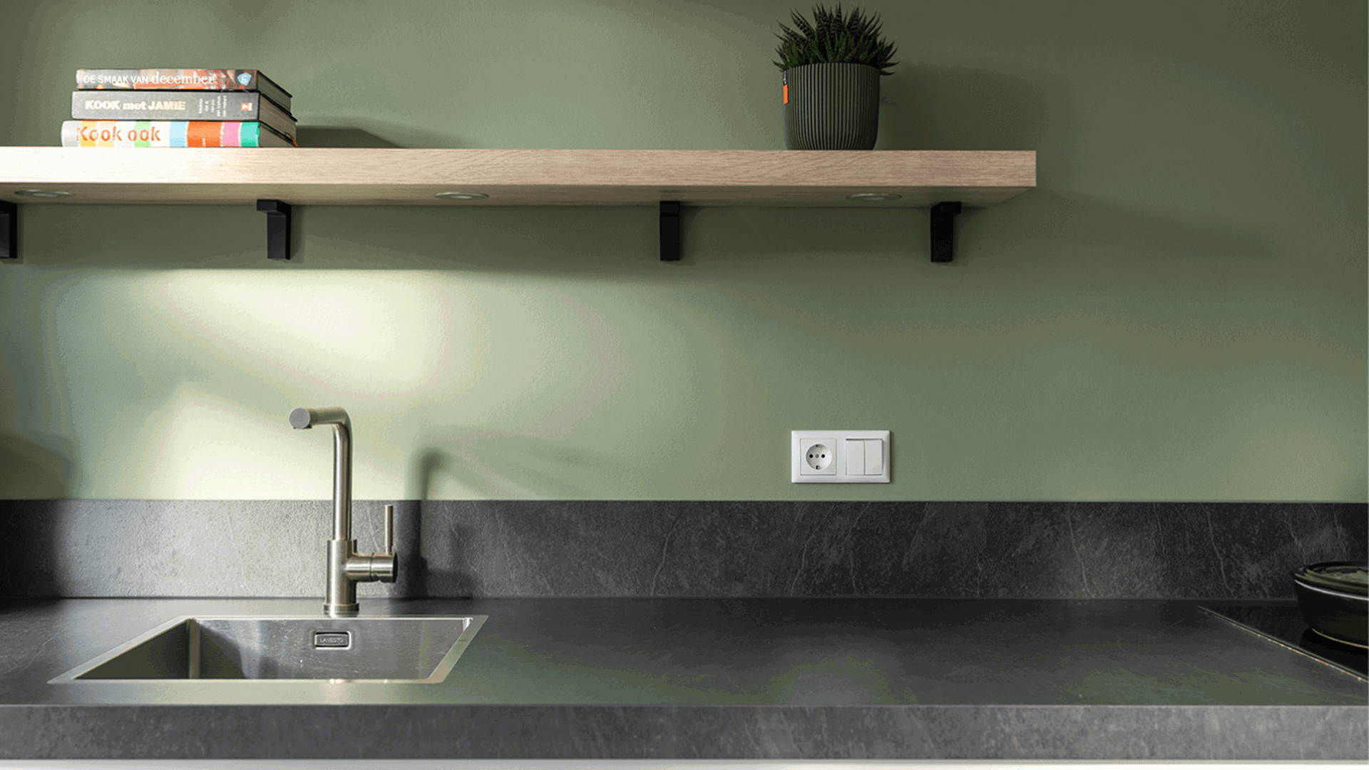 Witte Keuken Met Hout